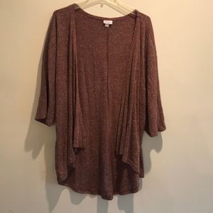 LulaRoe Cardigan Size Medium. Heathered Plum.